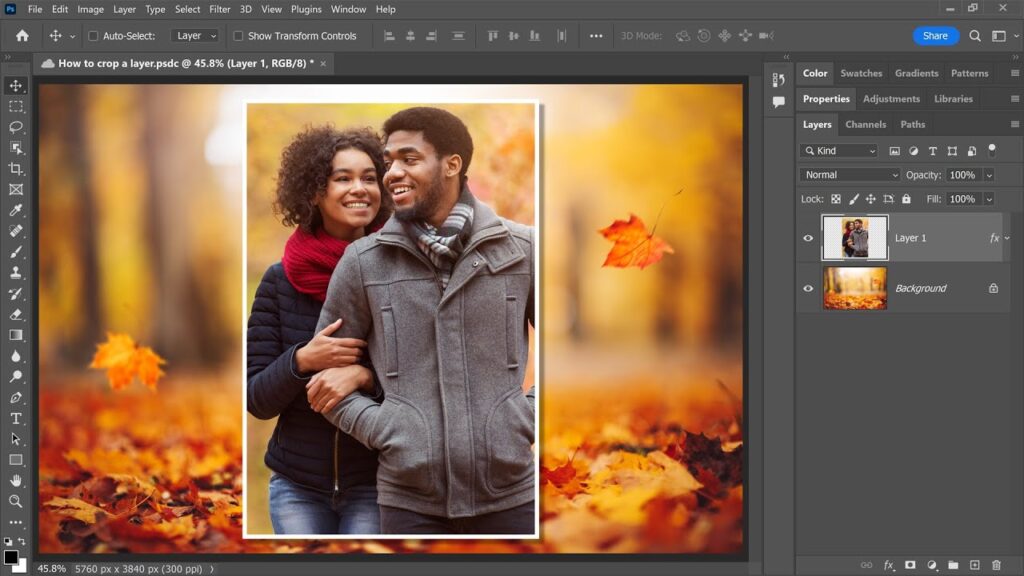  crop an image in photoshop