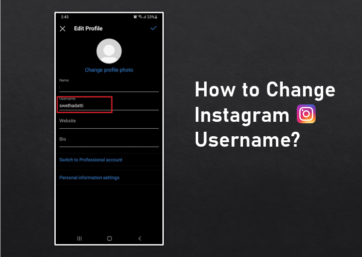 How to Change Instagram Username